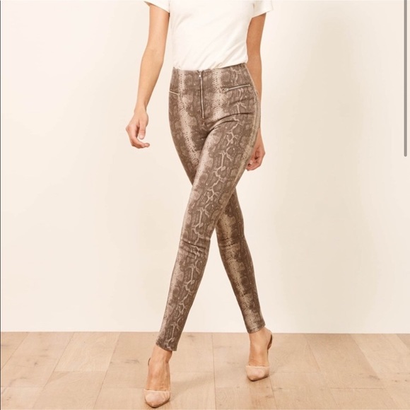 Reformation Denim - Reformation | Niki Snakeskin Skinny Jeans